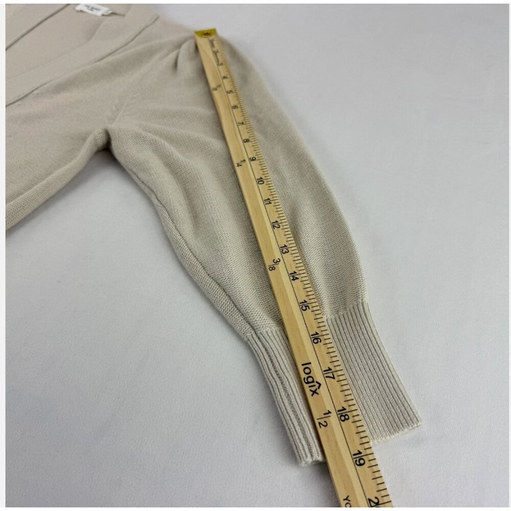 The Reset R Label The Babe Cardigan Sweater Crop V-Neck Minimalist Classic - Picture 15 of 16